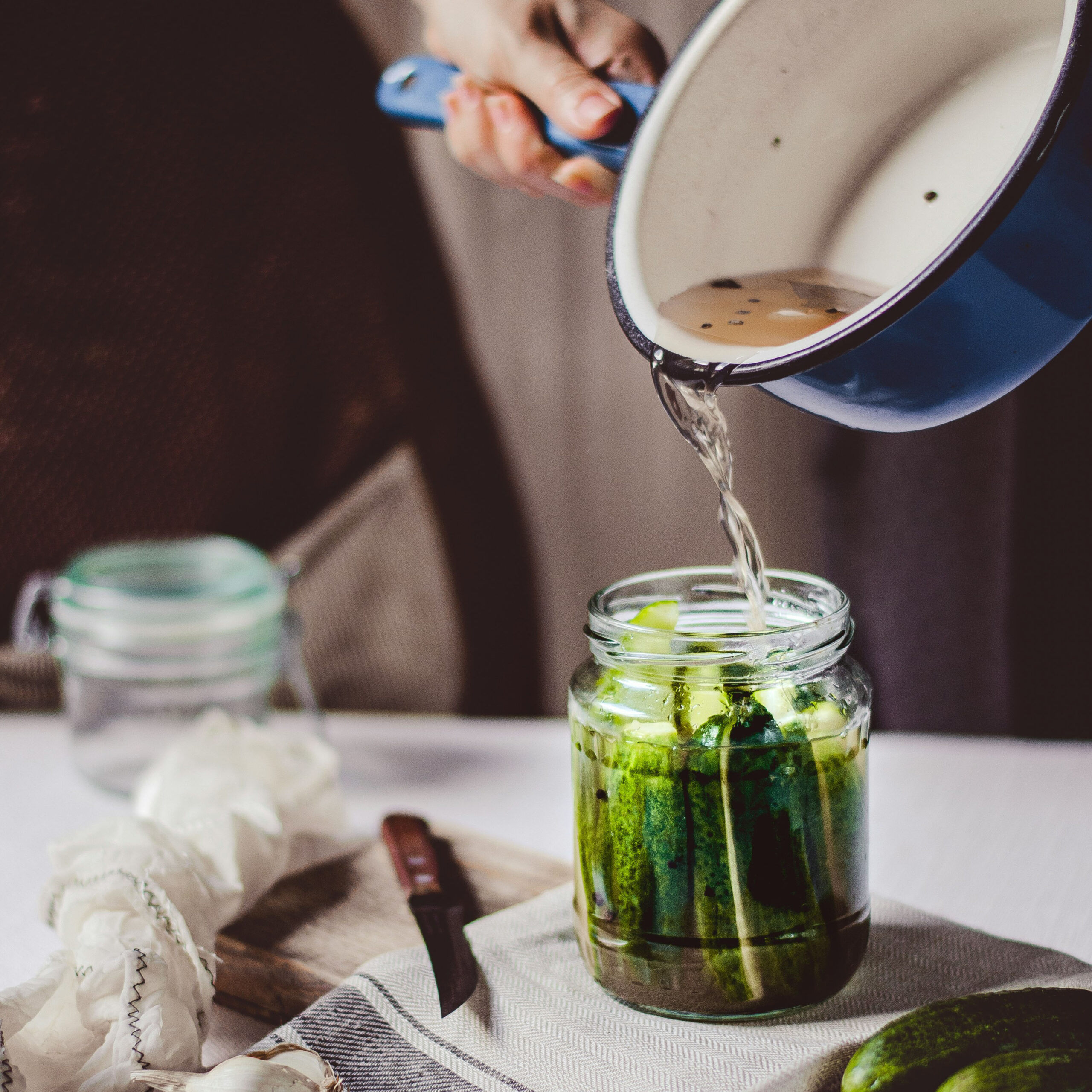 vinaigre de cidre légumes en pickles